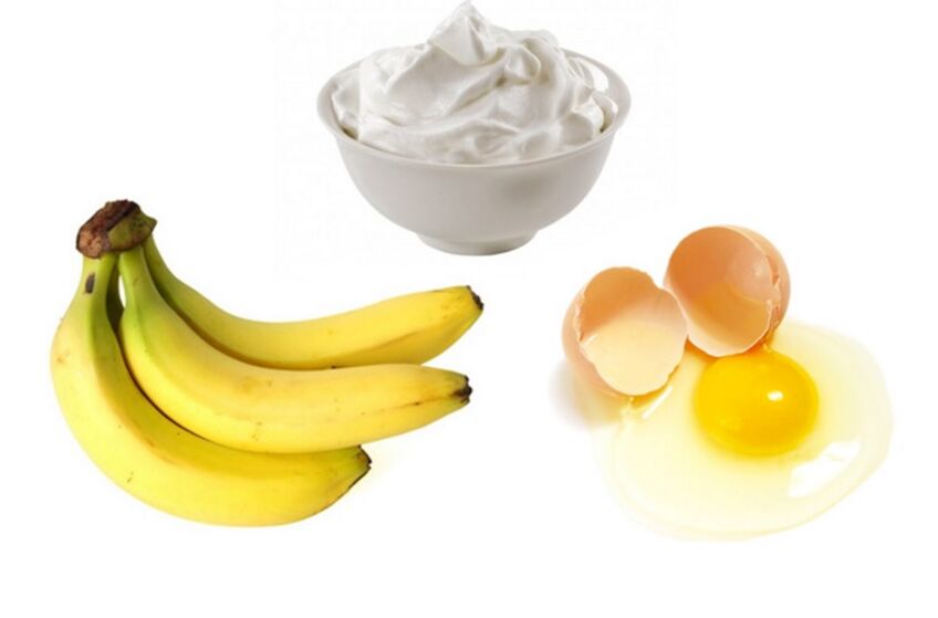 Æg- og bananmaske er velegnet til alle hudtyper